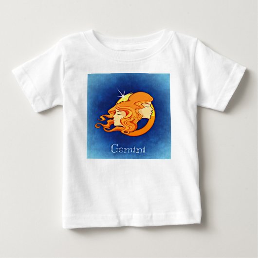 T-shirt Pour Bébé Gémeaux, jumeau (Devant)