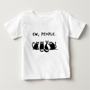 T-shirt Pour Bébé Gens dégoûtants chats noirs drôles miaou