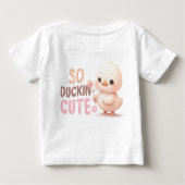 T-Shirt Pour Bébé Gentil - Duckin’ - Dessin Du (Dos)