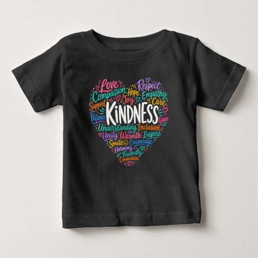 T-shirt Pour Bébé Gentillesse compassion empathie et respect (Devant)