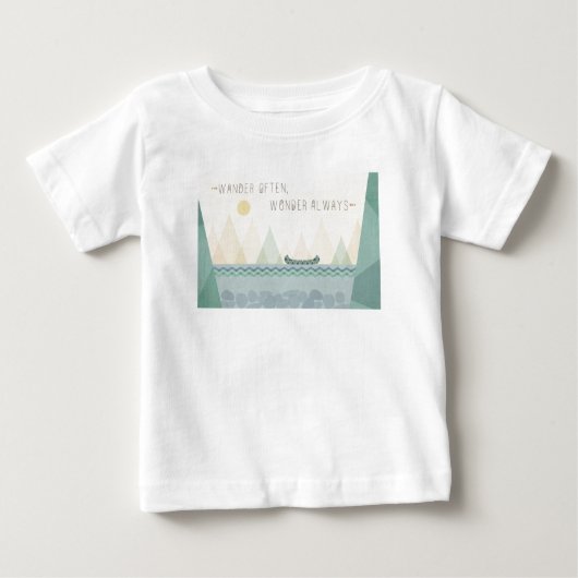 T-shirt Pour Bébé Geo extérieur I | errent souvent, merveille (Devant)