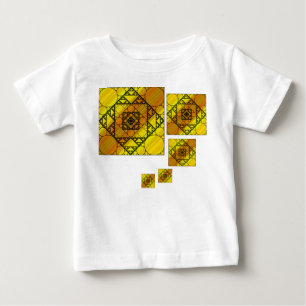 T-shirt Pour Bébé Géométrie fractale Chemise lumière pour enfant et 