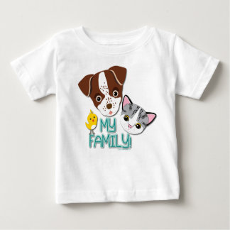 T-shirt Pour Bébé George, Bethie et Cutie Canary : Ma famille !