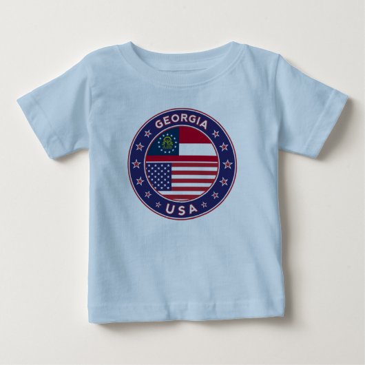 T-shirt Pour Bébé Géorgie (Devant)