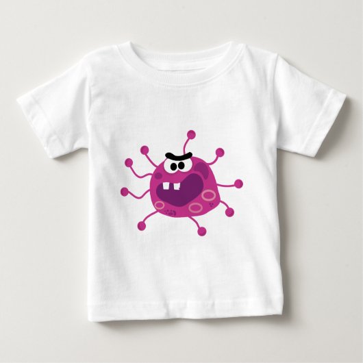 T-shirt Pour Bébé Germe pourpre idiot Icky de bande dessinée (Devant)