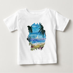 T-shirt Pour Bébé Getaway des Caraïbes