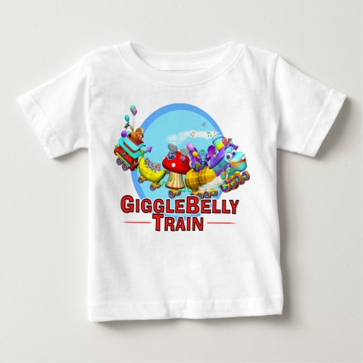 T-shirt Pour Bébé GiggleBellies le train de GiggleBellie (Devant)