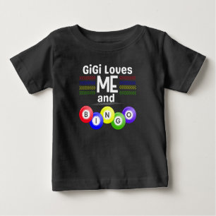 T-shirt Pour Bébé GiGi aime ME et Bingo