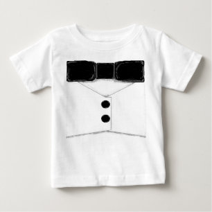 T-shirt Pour Bébé Gilet de smoking et chemise de Bowtie