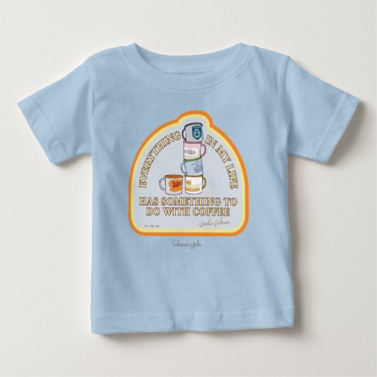 T-shirt Pour Bébé Gilmore Girls | Citation Café Graphique (Devant)