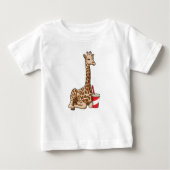 T-shirt Pour Bébé Girafe (Devant)