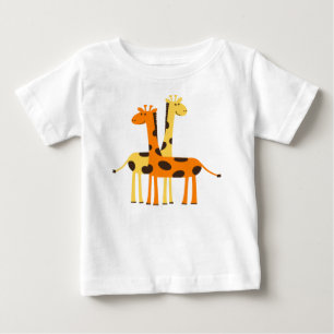 T-shirt Pour Bébé girafe afrique safari faune