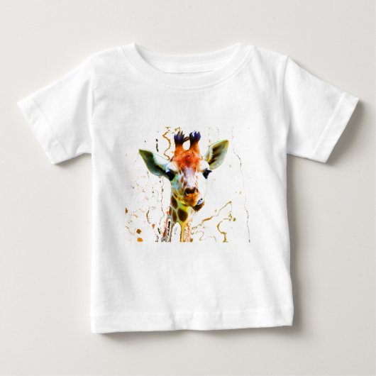 T-shirt Pour Bébé Girafe de bébé (Devant)