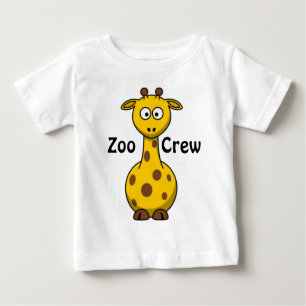 T-shirt Pour Bébé Girafe d'équipage de zoo