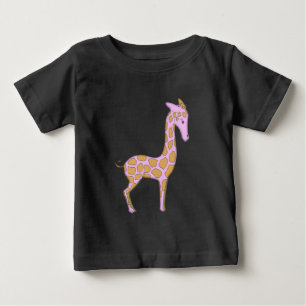 T-shirt Pour Bébé Girafe Rose Bébé Onesie Creeper