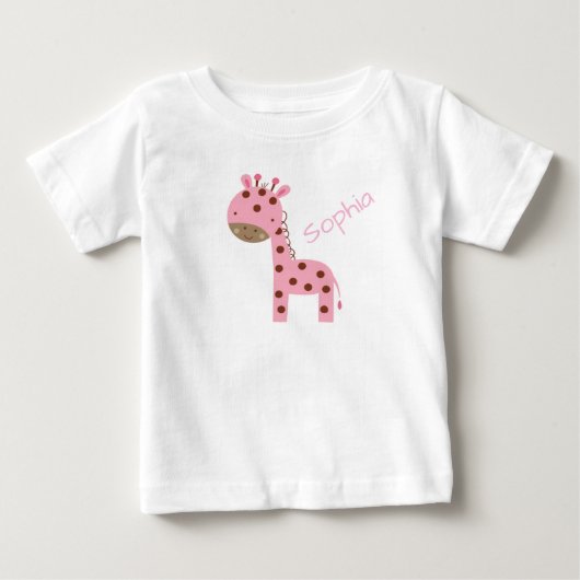 T-shirt Pour Bébé Giraffe (Devant)