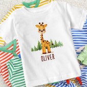 T-shirt Pour Bébé Giraffe Bébé mignonne