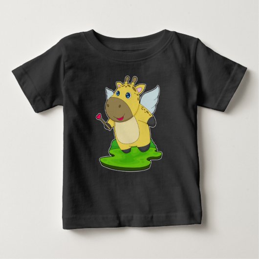 T-shirt Pour Bébé Giraffe Fairy Baguette magique (Devant)