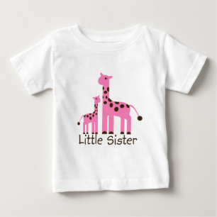 T-shirt Pour Bébé Giraffe Petite Soeur