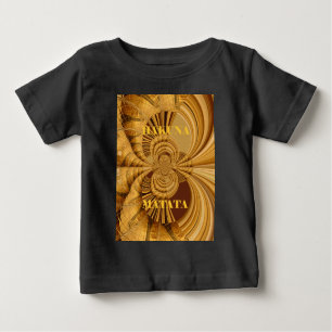 T-shirt Pour Bébé Giraffe Safari Hakuna Matata tissé souvenir art