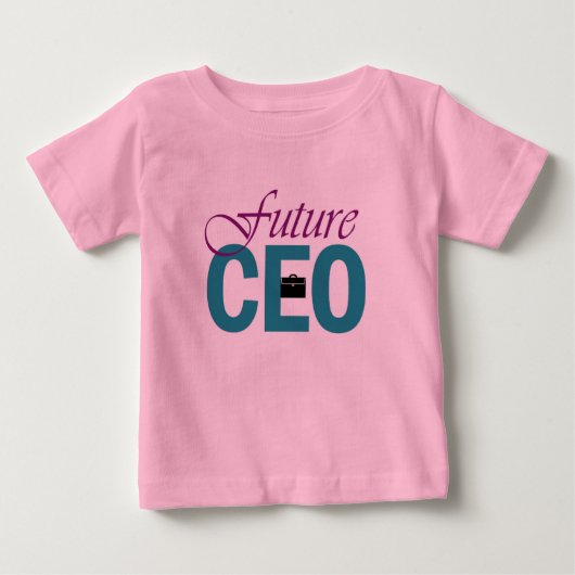 T-shirt Pour Bébé Girl Power : futur PDG (Devant)