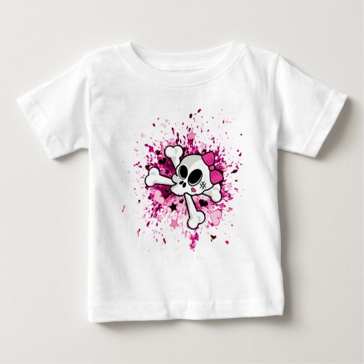 T-shirt Pour Bébé Girlie Skull (Devant)