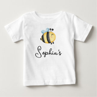 T-shirt Pour Bébé Girls Cute One Summer First Bee Day 1st Birthday 