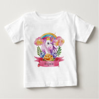 Girls mignonne violet licorne arc-en-ciel Nom pers