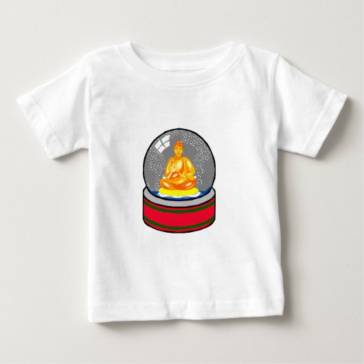 T-shirt Pour Bébé Globe De Neige Bouddha (Devant)