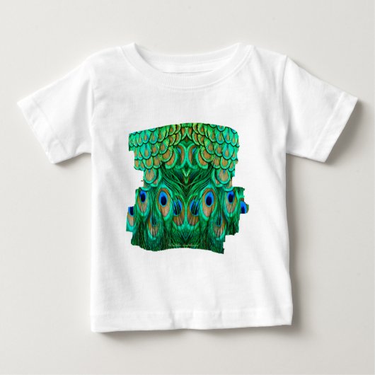 T-shirt Pour Bébé Glorious Peacock (Devant)