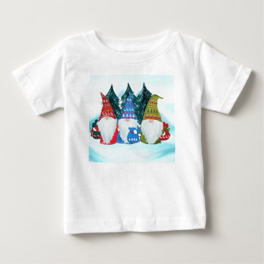 T-SHIRT POUR BÉBÉ GNOMES (Devant)
