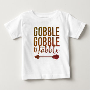 T-shirt Pour Bébé Gobble Gobble Cute Baby's 1st Thanksgiving