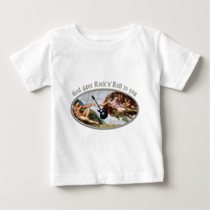 T-shirt Pour Bébé God jupe gave and petit pain tonne you