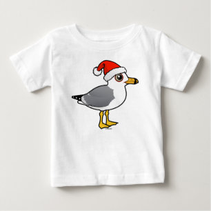 T-shirt Pour Bébé Goéland à bec circulaire père Noël