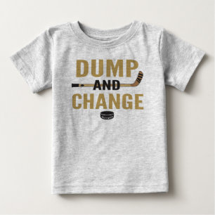 T-shirt Pour Bébé Golden Dump and Change Hockey Baby