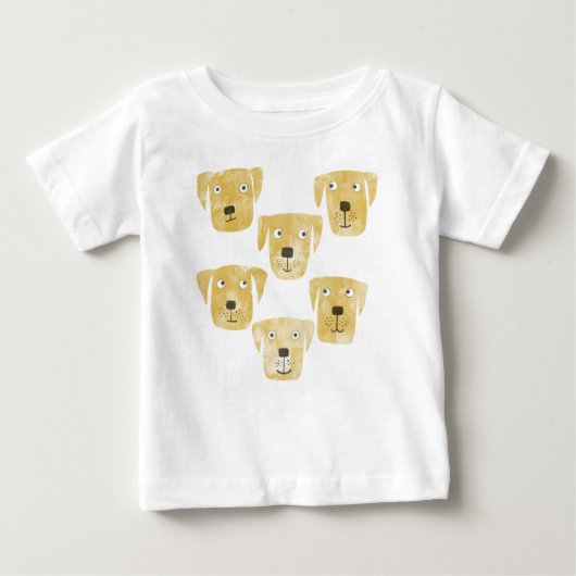 T-shirt Pour Bébé Golden Labrador Retriever Dog (Devant)