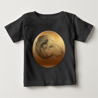 T-shirt Pour Bébé Golden Ram Année Astrologie chinoise Zodiac Baby T