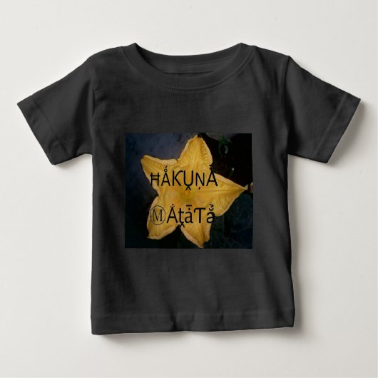 T-shirt Pour Bébé Golden Star Hakuna Matata (Devant)