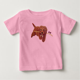 T-shirt Pour Bébé Goldie Golden Doodle Fille