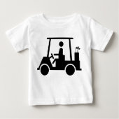 T-shirt Pour Bébé Golf Buggy (Devant)