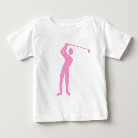 T-shirt Pour Bébé Golf - Rose (Devant)