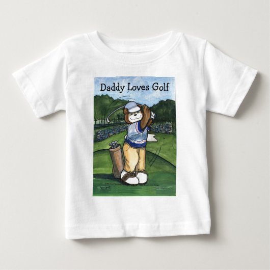 T-shirt Pour Bébé Golfeur masculin (Devant)