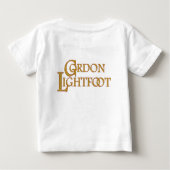 T-shirt Pour Bébé Gordon Lightfoot | Tribute to the Legendary (Dos)