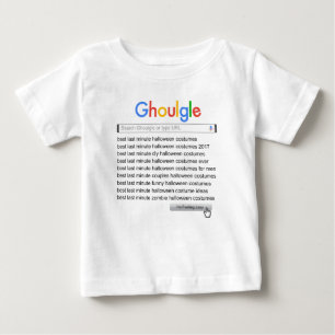 T-shirt Pour Bébé Goulgle Dernière minute Halloween Costume Recherch