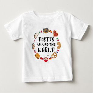 T-shirt Pour Bébé Goûts à travers le monde
