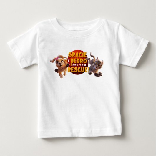 T-shirt Pour Bébé Gracie & Pedro Adventure Attend (Devant)