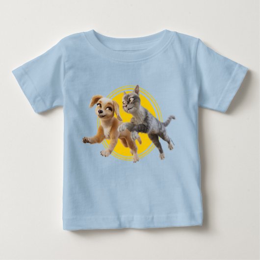 T-shirt Pour Bébé Gracie & Pedro Unleashed (Devant)