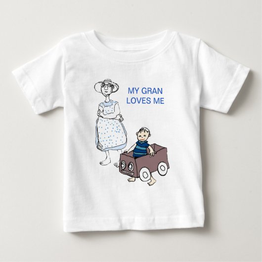 T-shirt Pour Bébé Gran m'aime (Devant)
