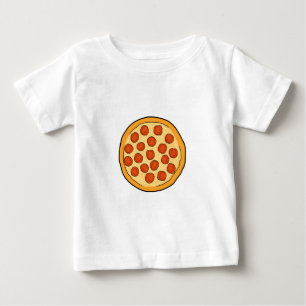 T-shirt Pour Bébé Grand art entier de dessin de pizza de pizza de