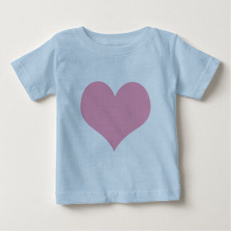 T-shirt Pour Bébé Grand Coeur d'amour rose